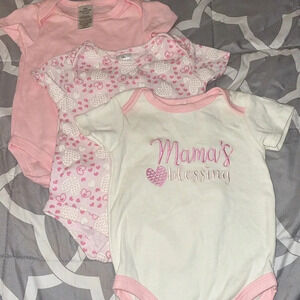 LITTLE BEGINNINGS 3 piece 3-6 m onesies